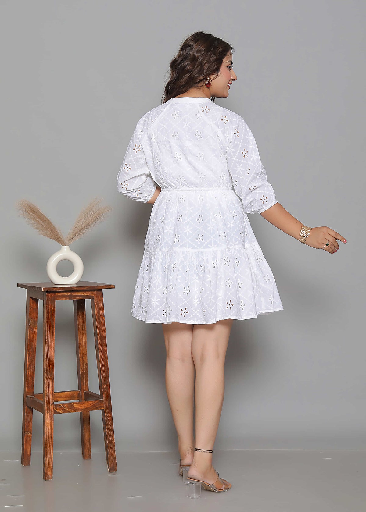 Cotton White Mini Dress