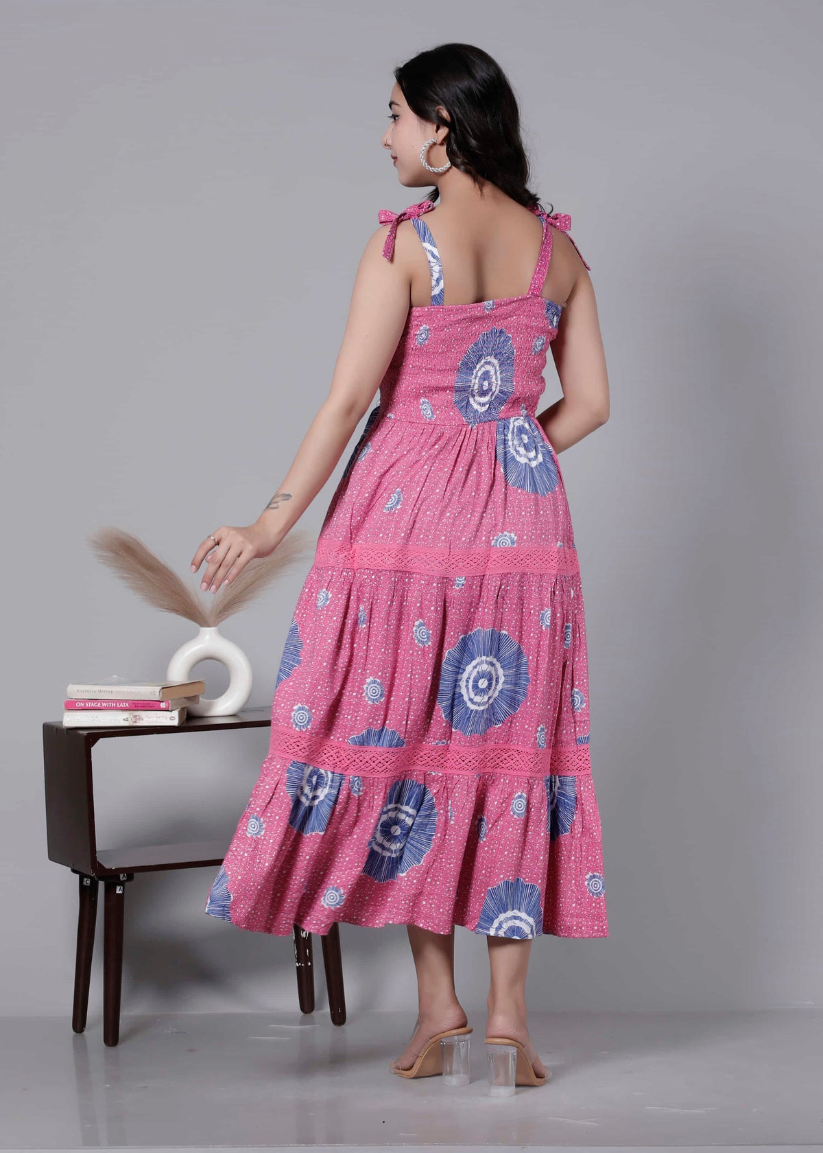 Pink Printed Dress