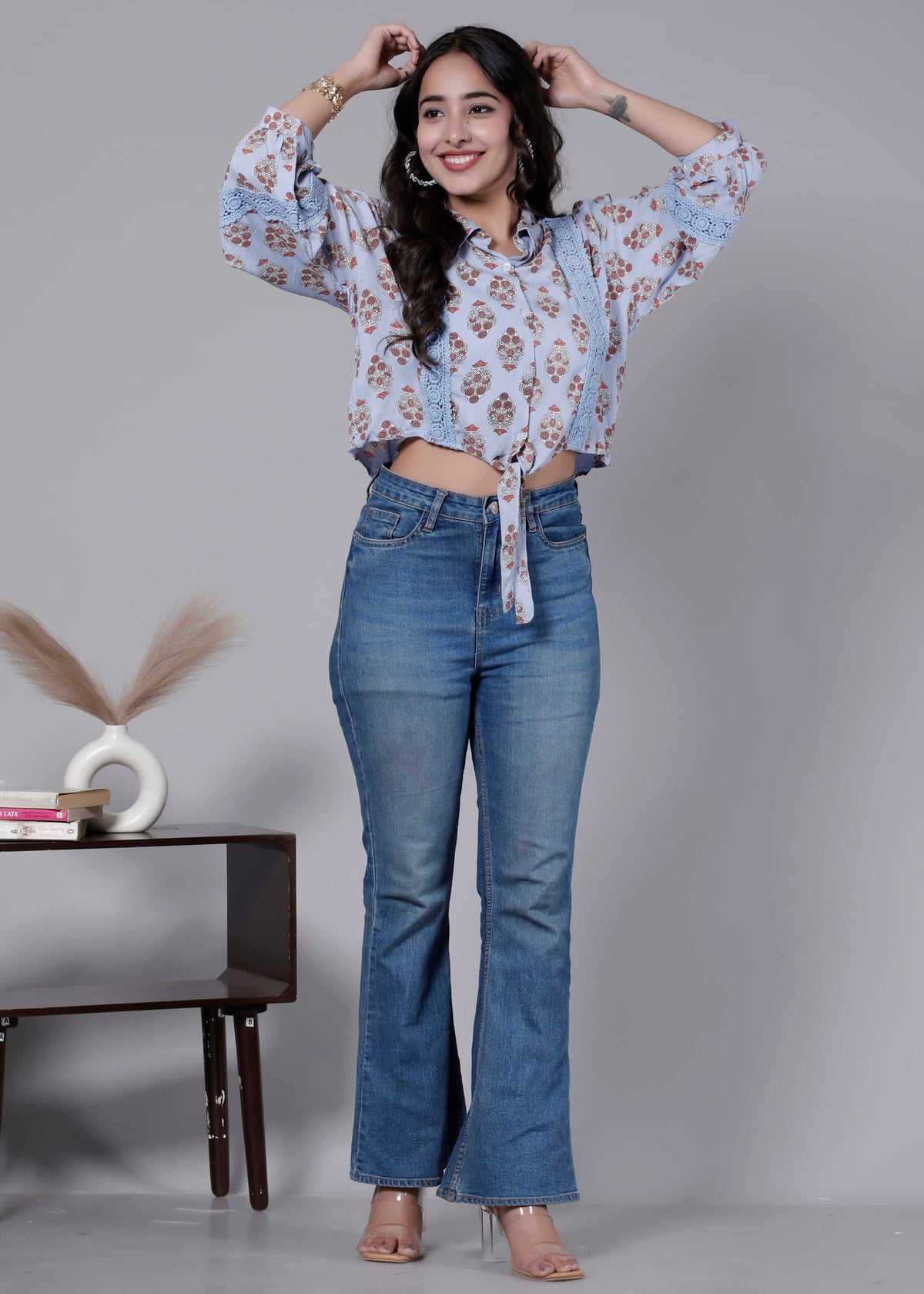 Boho Floral Mughal Print Shirt