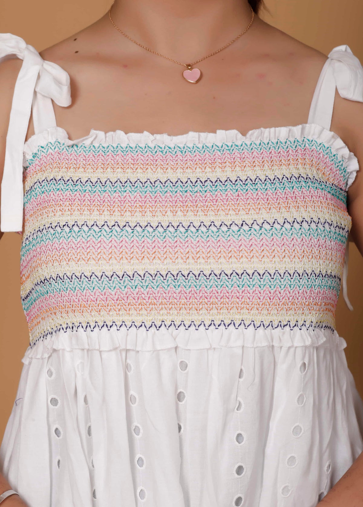Smocked Cotton Dress
