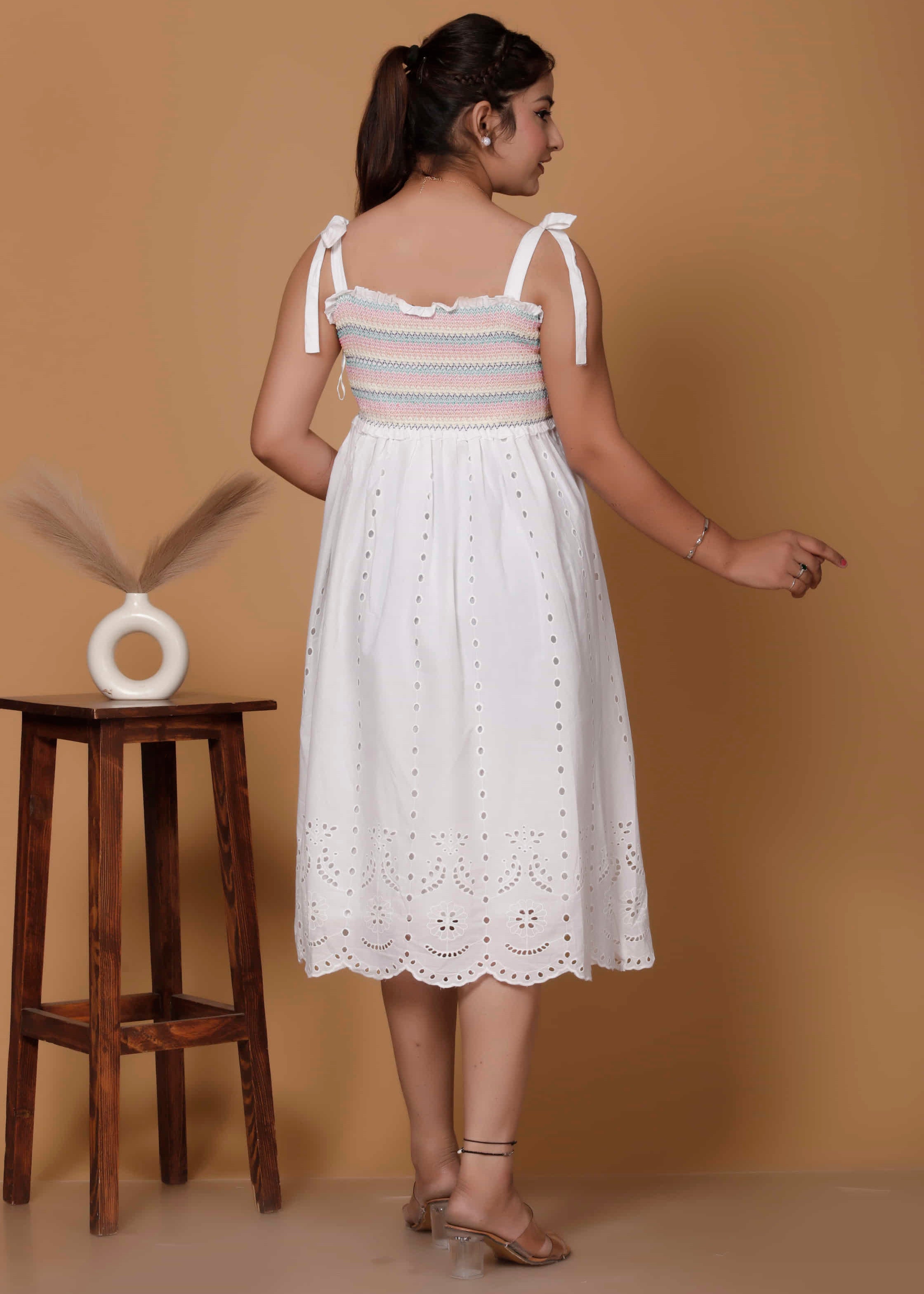 Smocked Cotton Dress