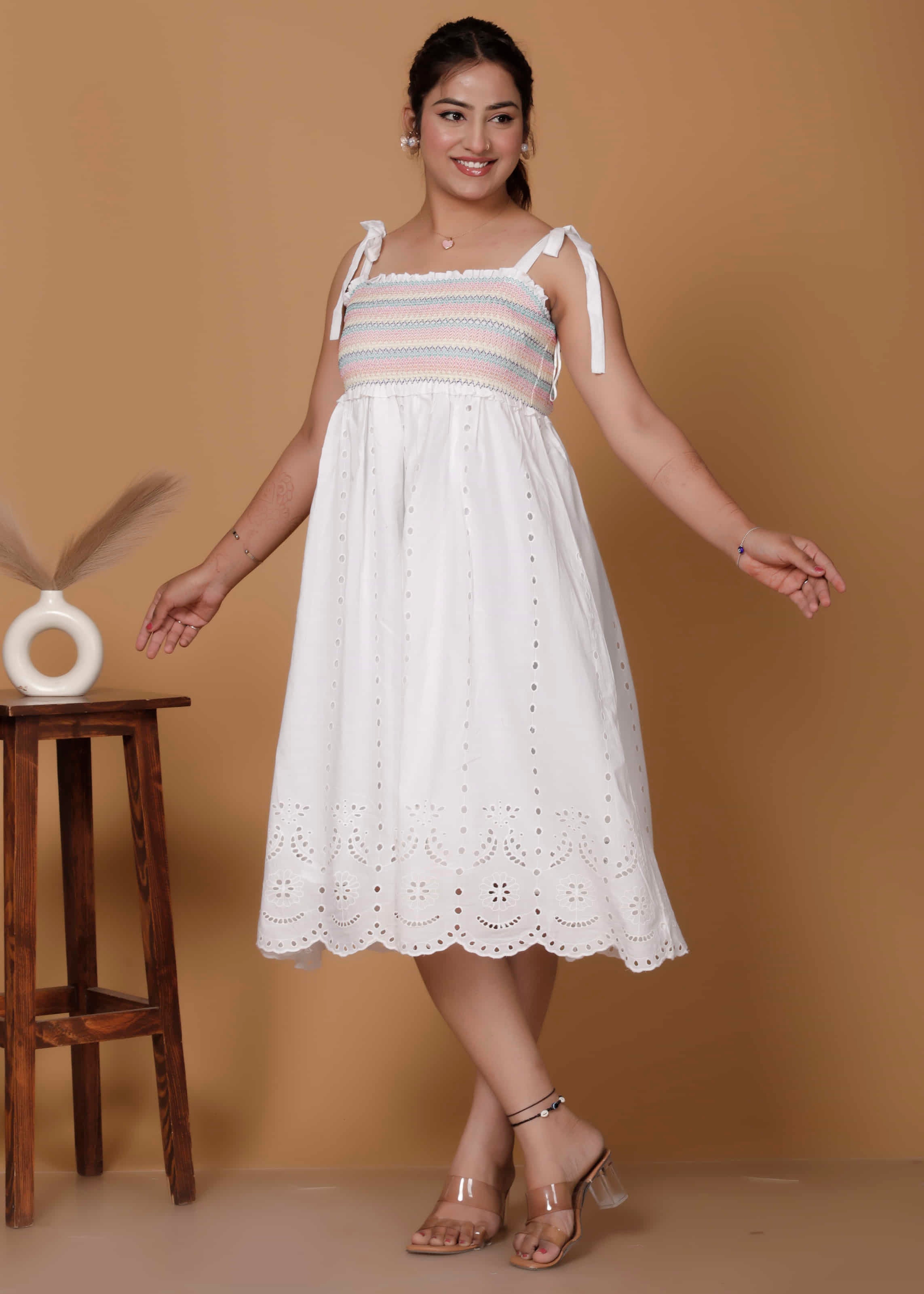 Smocked Cotton Dress