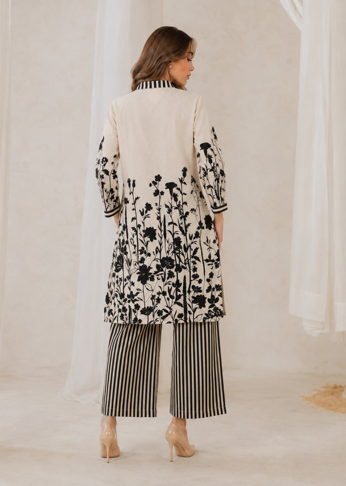 Wildflower Ivory Cotton Co-ord Set