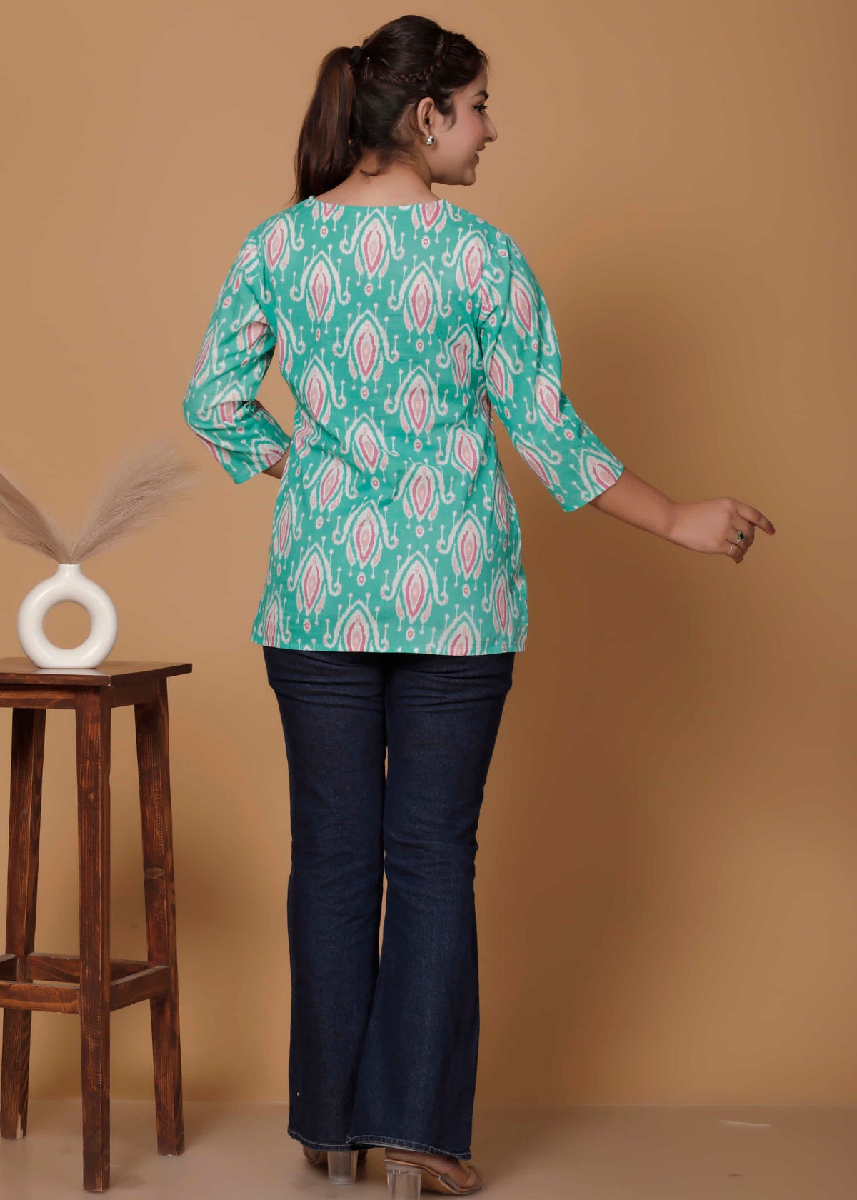 100% Cotton Printed Kurti Top