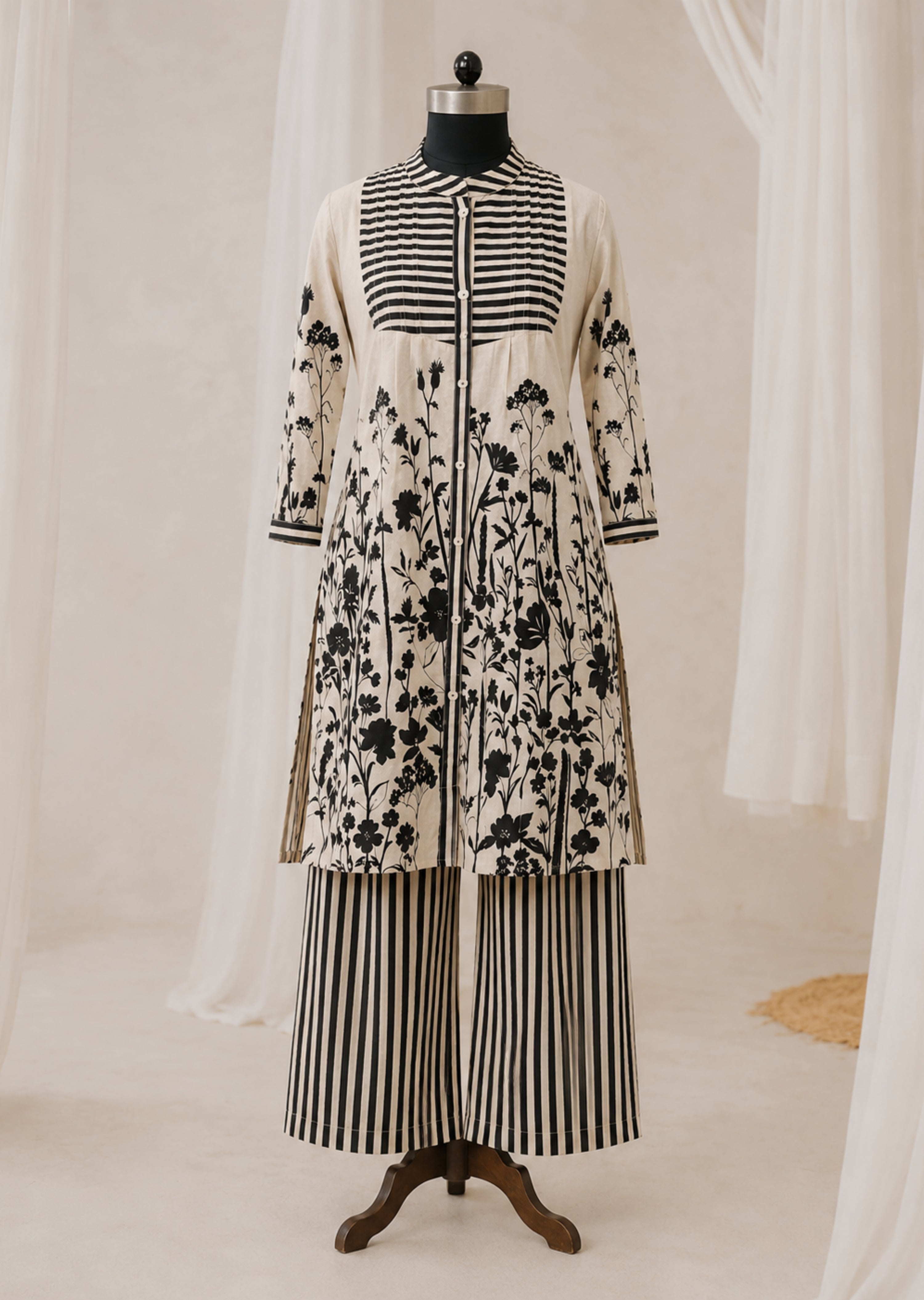 Wildflower Ivory Cotton Co-ord Set