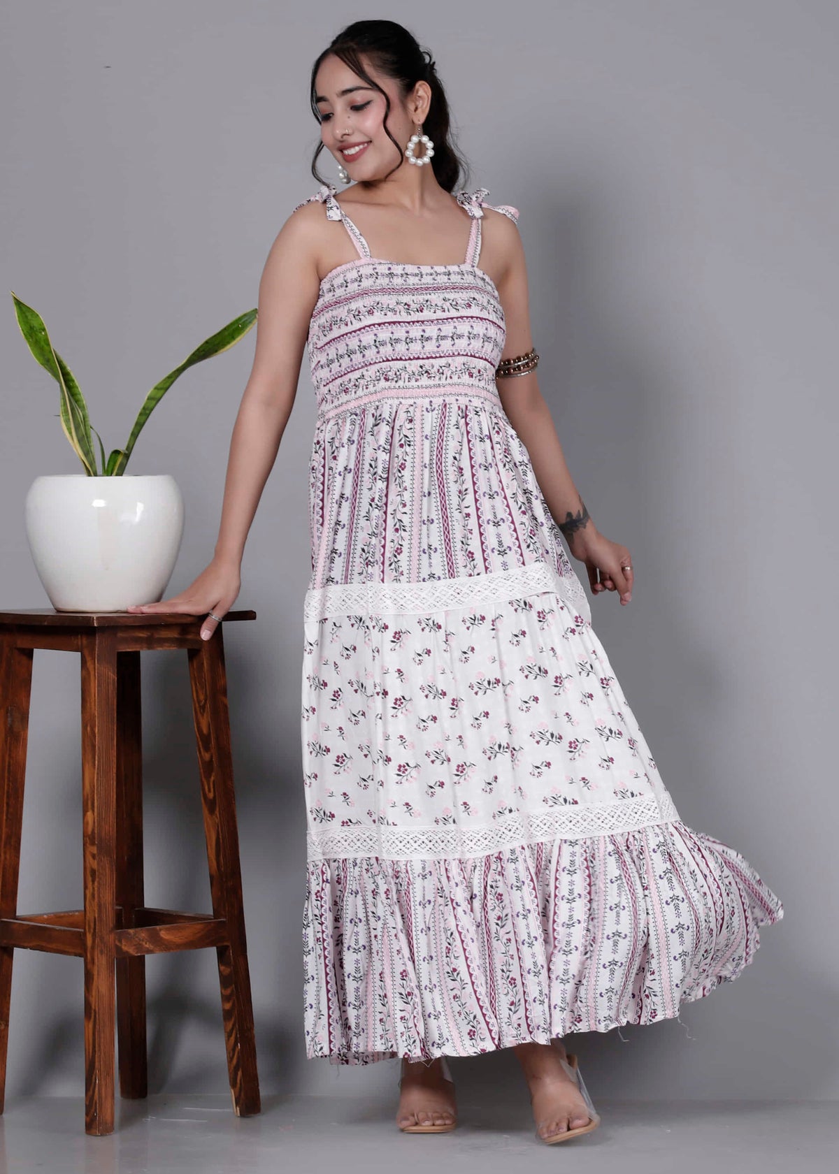 Women Casual Cotton Dress