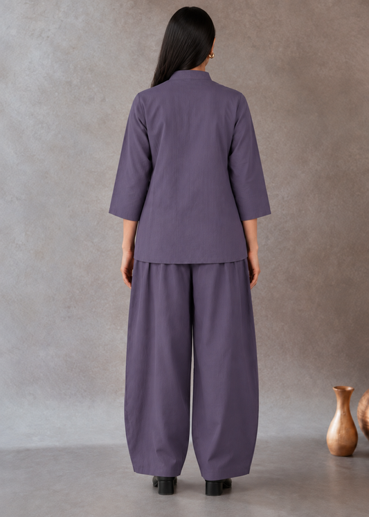 Kasni Aakaar Cotton Flex Balloon-Pant Co-ord Set