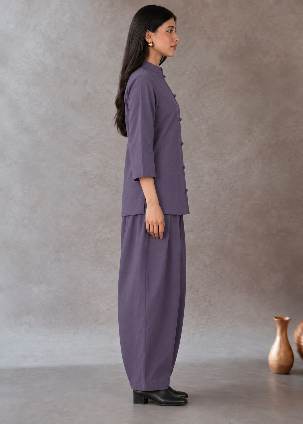 Kasni Aakaar Cotton Flex Balloon-Pant Co-ord Set