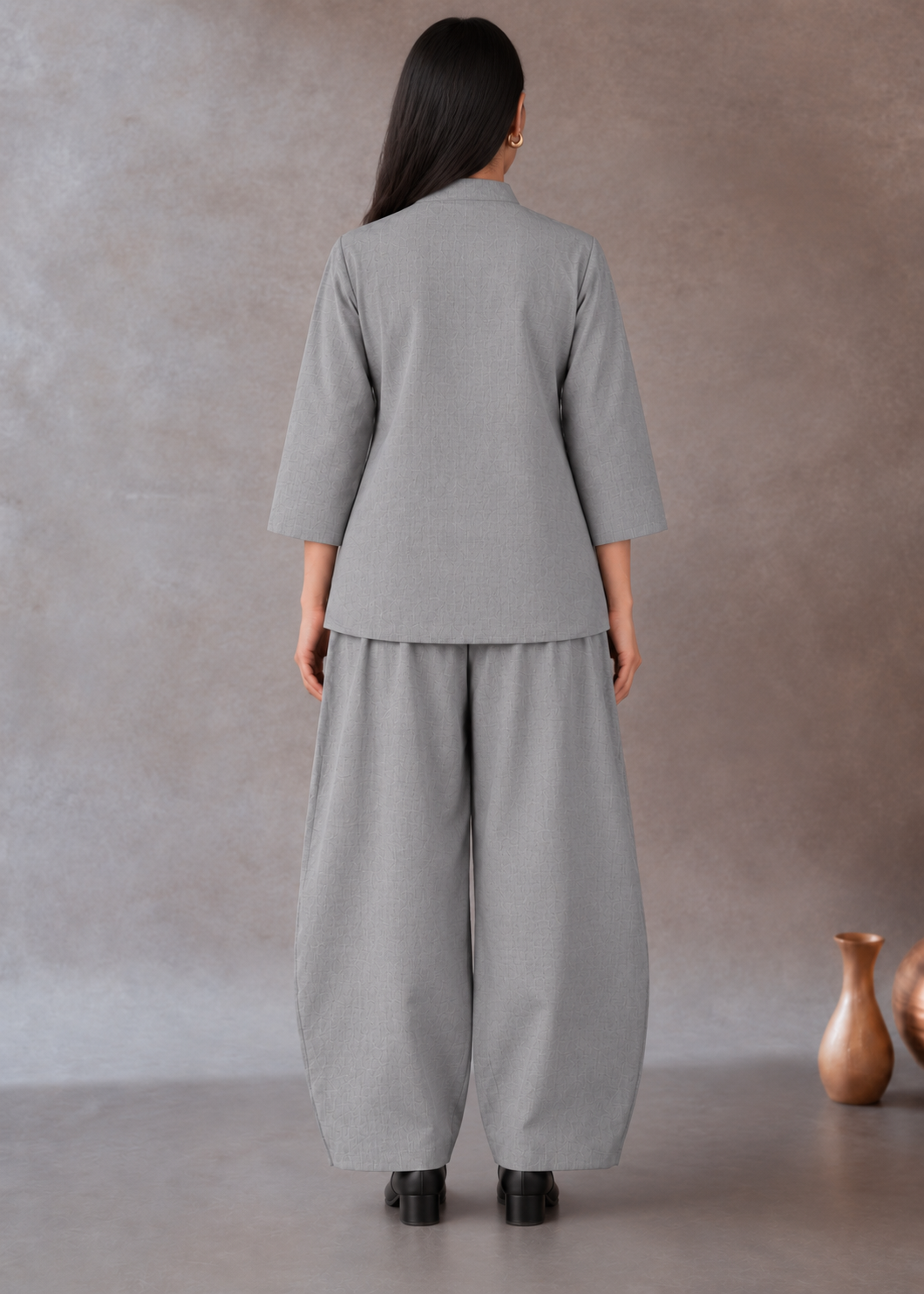 Kohra Aakaar Cotton Flex Barrel-Pant Co-ord Set