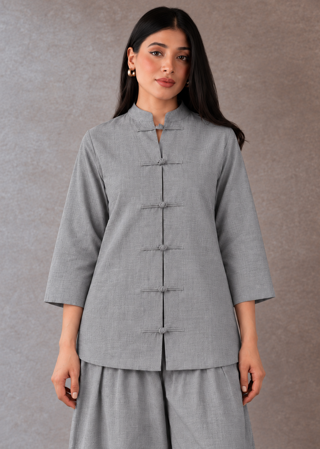 Kohra Aakaar Cotton Flex Barrel-Pant Co-ord Set