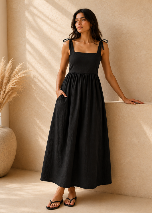 Noir Escape Maxi Dress
