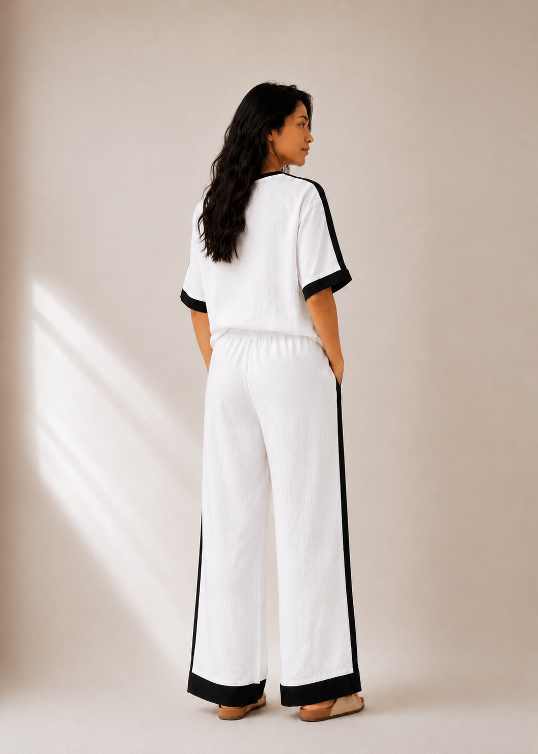Monochrome Cotton Co-Ord Set