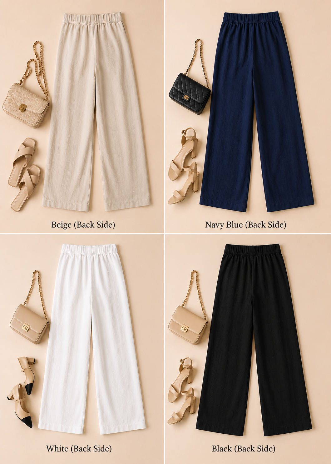 Everyday Linen Blend Wide-Leg Trousers