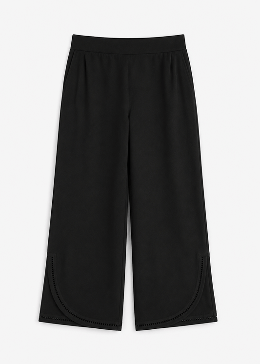 Pure Cotton Black Regular Pants
