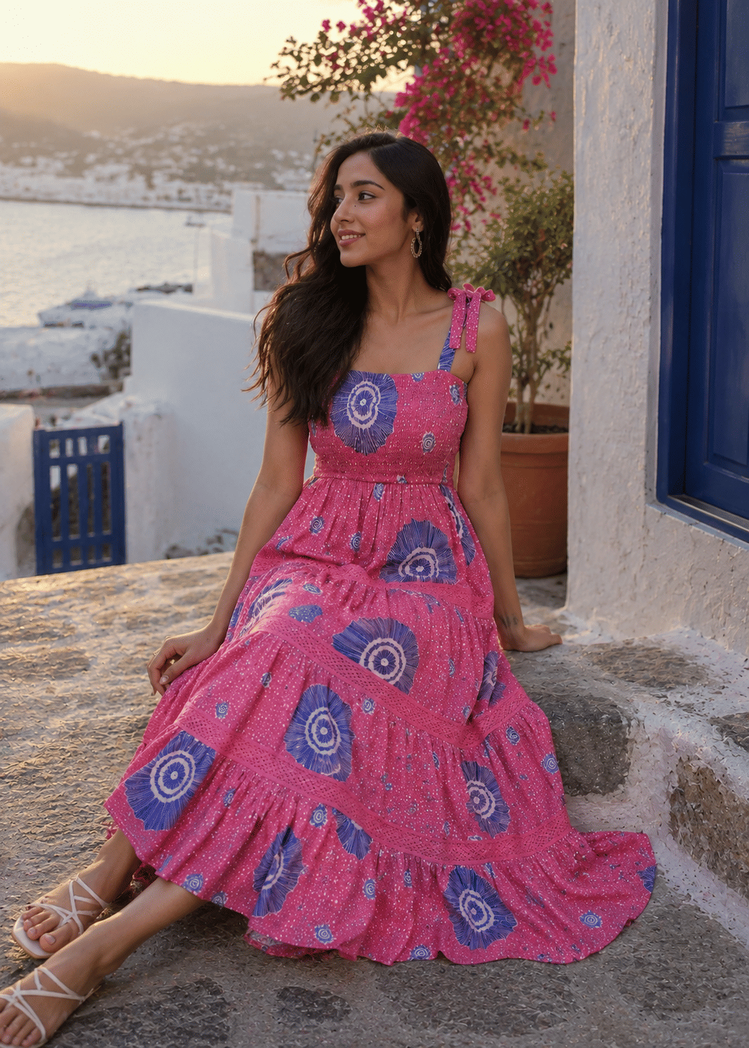 Pink Printed Dress