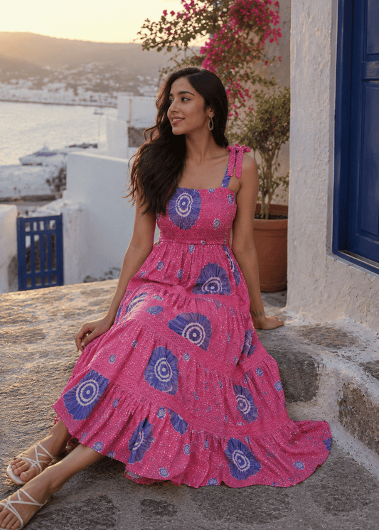Pink Printed Dress