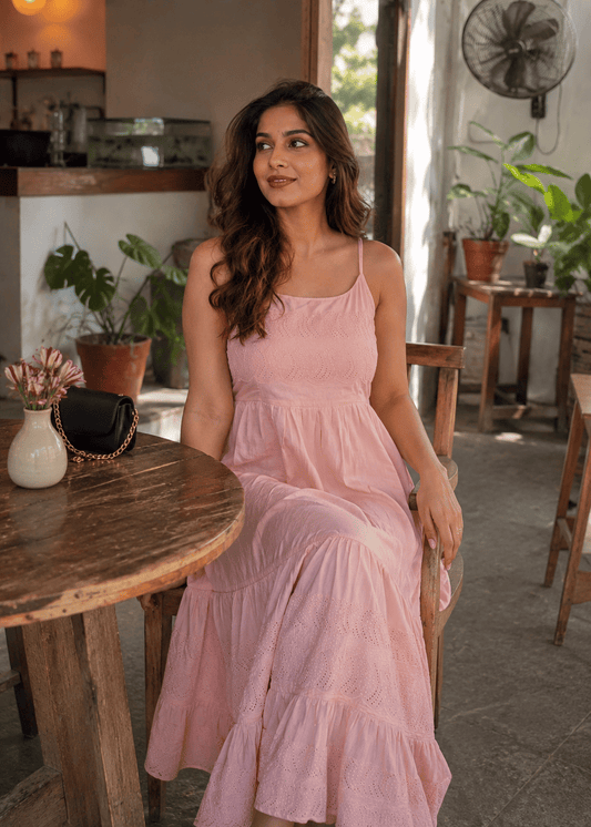 Peach Cotton Dress