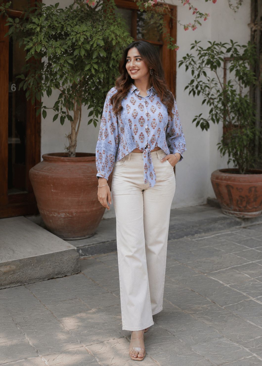 Boho Floral Mughal Print Shirt