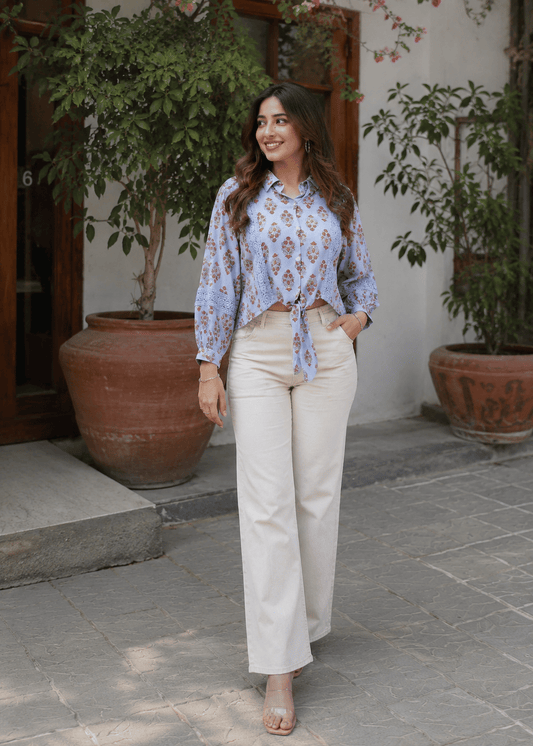 Boho Floral Mughal Print Shirt
