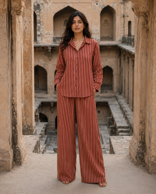 The Jaipur Stripe Co-ord Set