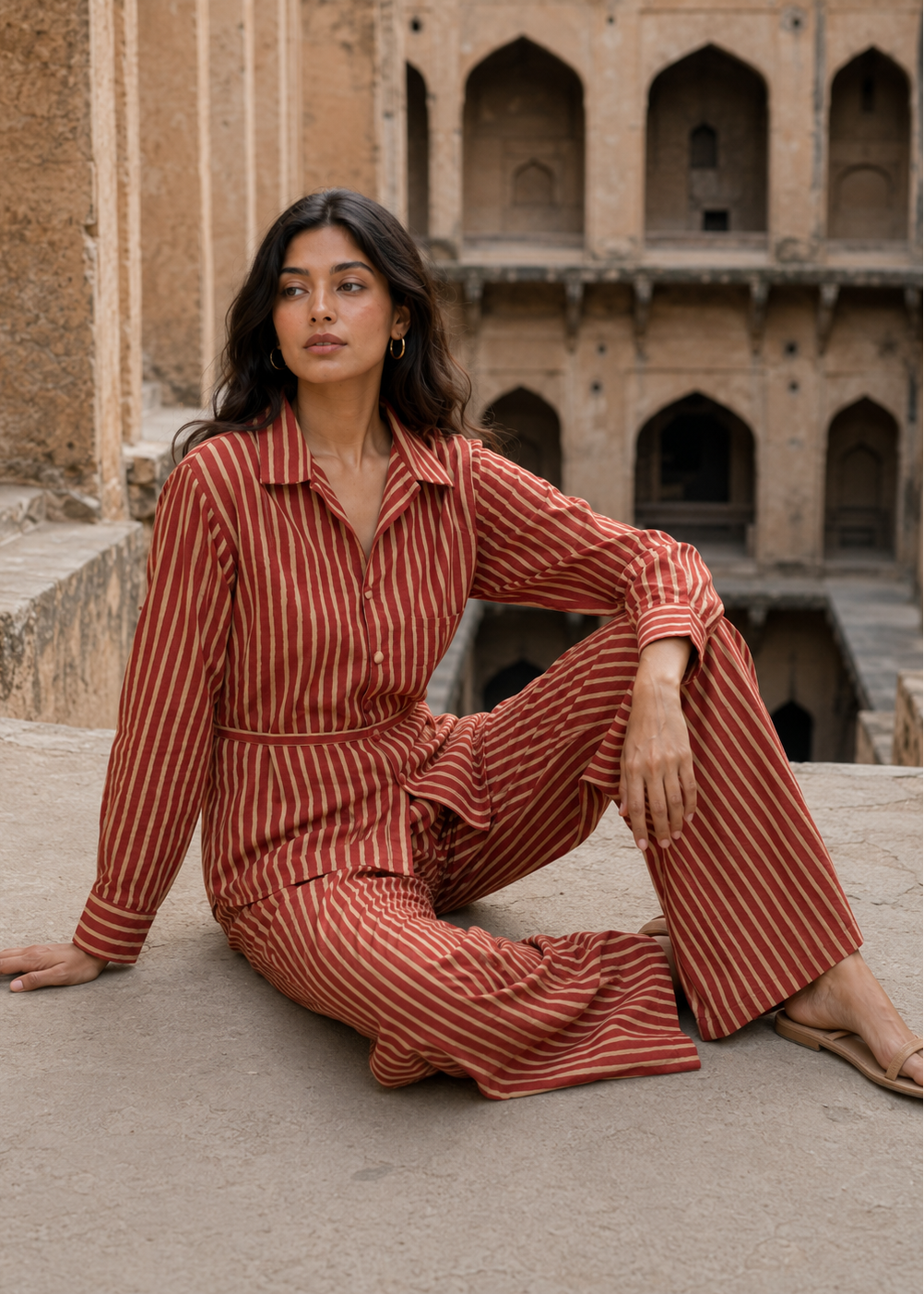 The Jaipur Stripe Co-ord Set