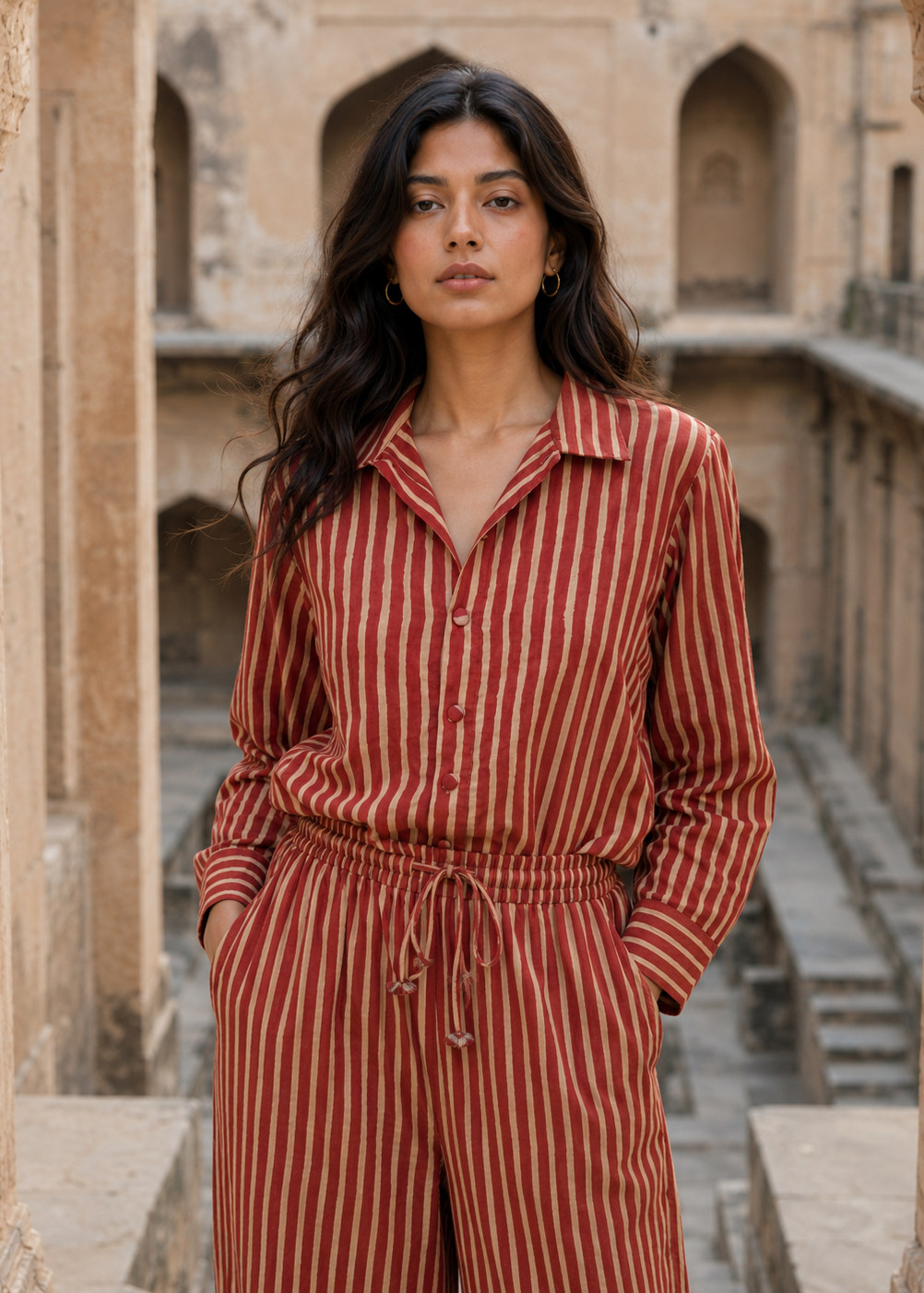 The Jaipur Stripe Co-ord Set