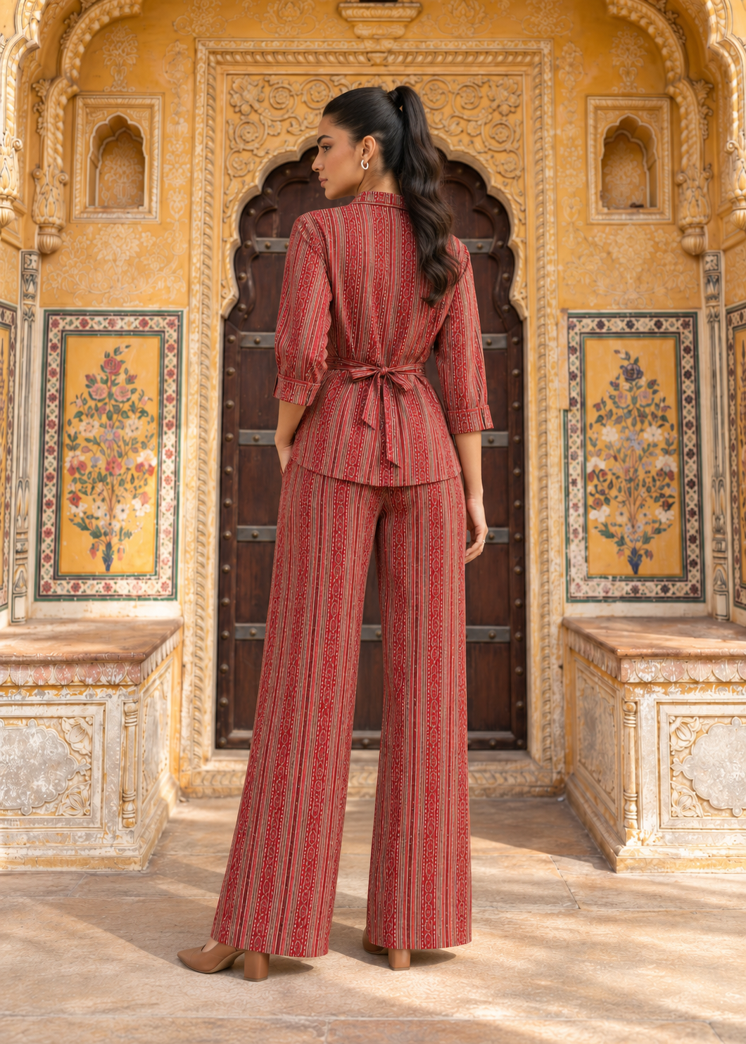 Royal Jaipur Stripe Co-ord Set