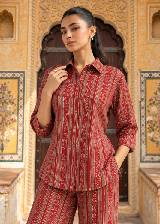 Royal Jaipur Stripe Co-ord Set