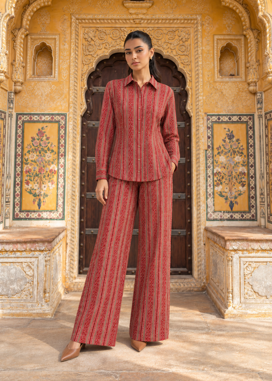 Royal Jaipur Stripe Co-ord Set