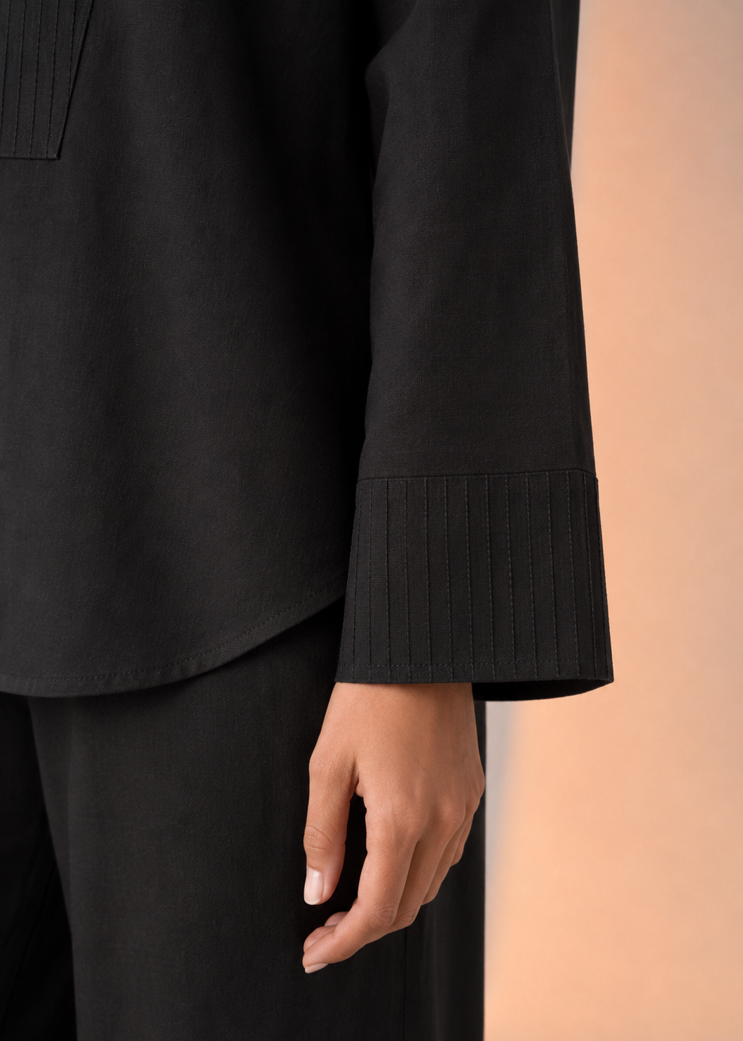 Siyahi Laya Black Cotton Flex Co-ord Set