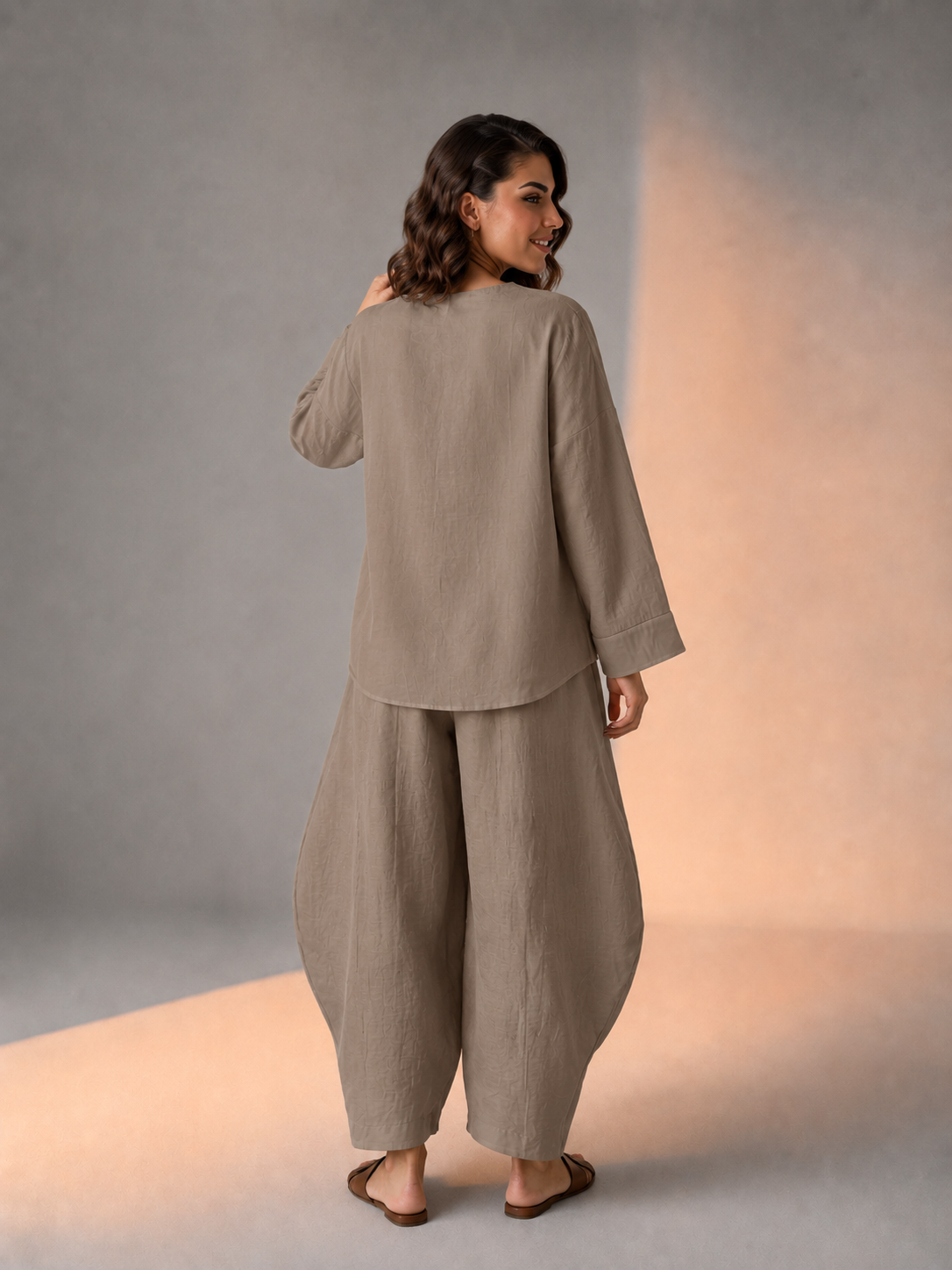 Khaak Laya Cotton Flex Barrel-Pant Co-ord Set