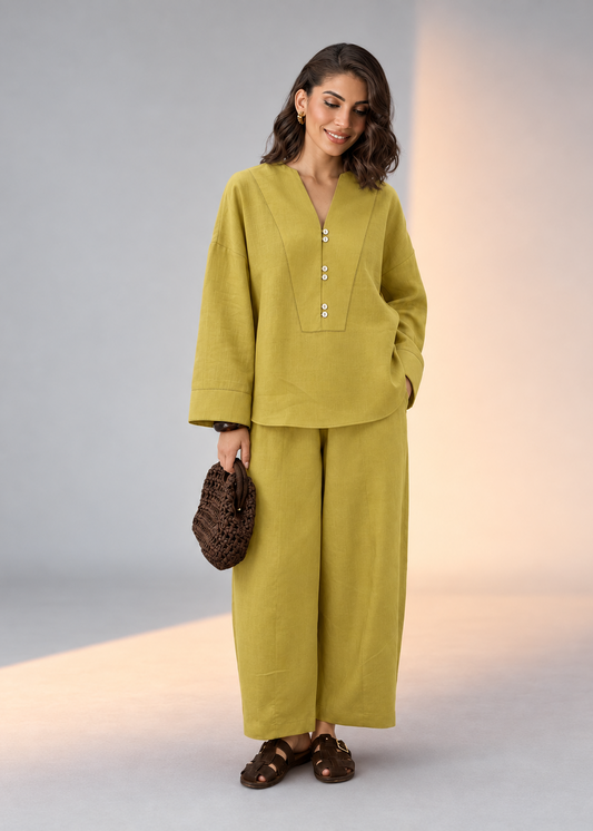 Deep Nimoda Laya Cotton Flex Barrel-Pant Co-ord Set