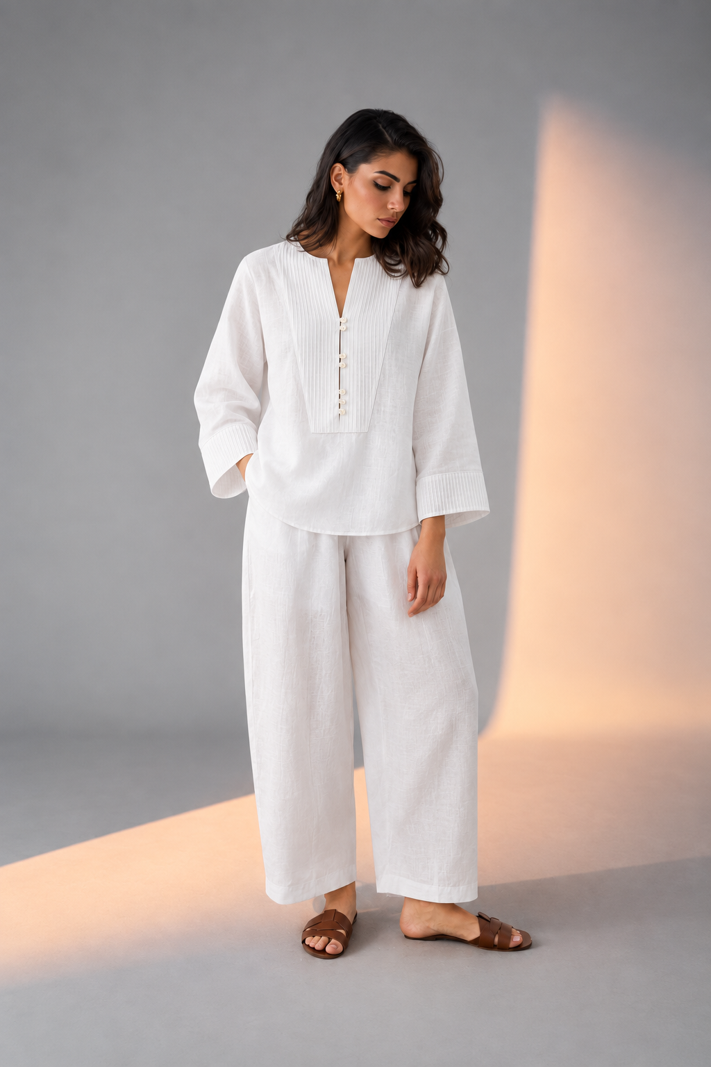 Noor Laya Cotton Flex Barrel-Pant Co-ord Set