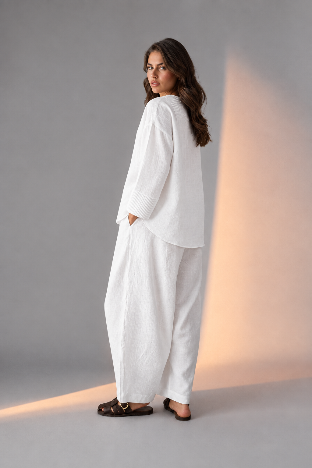 Noor Laya Cotton Flex Barrel-Pant Co-ord Set