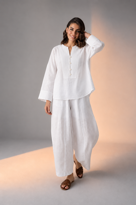 Noor Laya Cotton Flex Barrel-Pant Co-ord Set