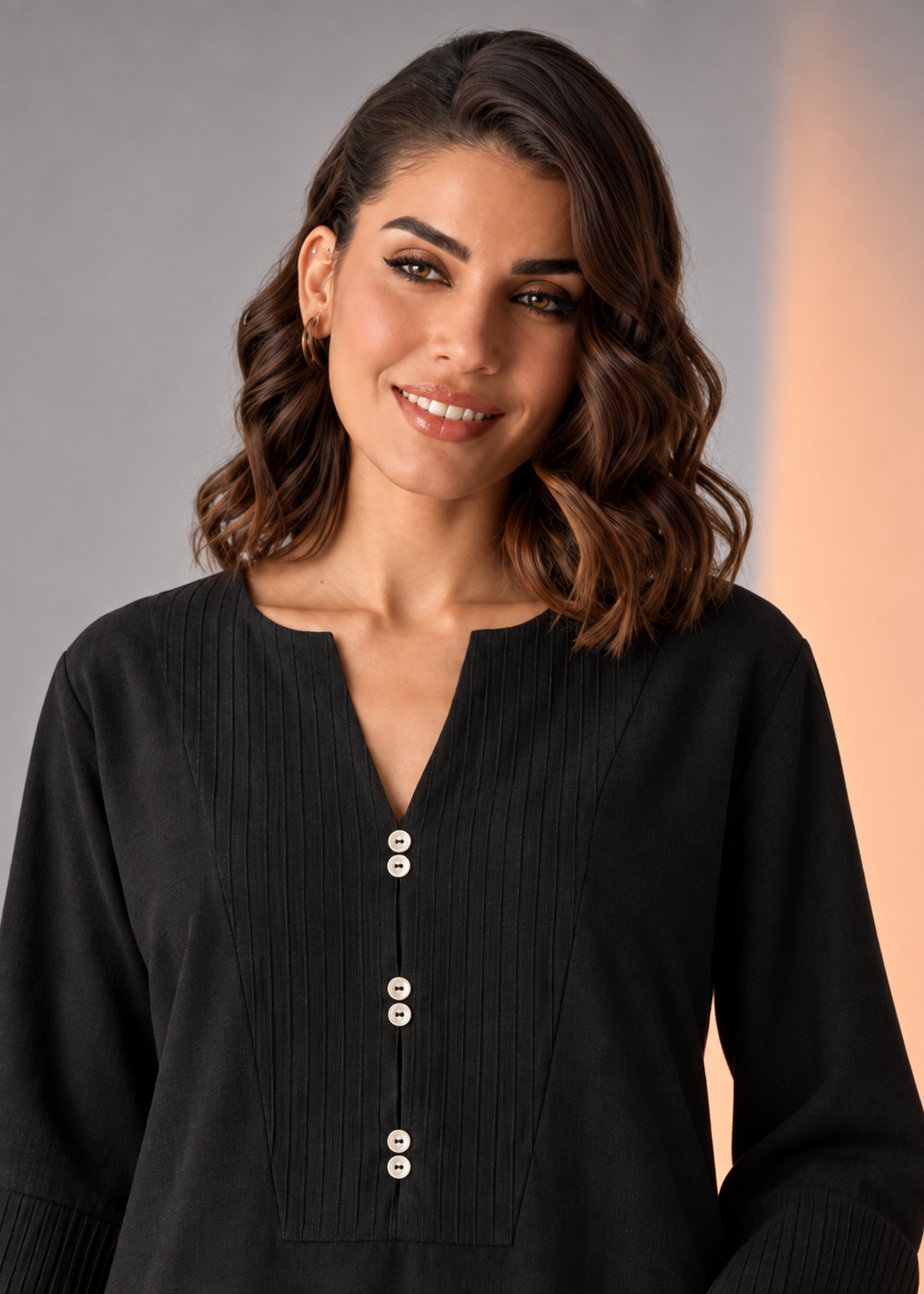 Siyahi Laya Black Cotton Flex Co-ord Set