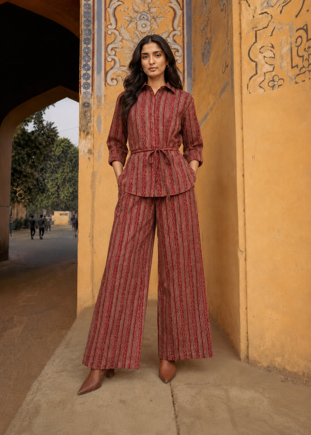 Royal Jaipur Stripe Co-ord Set