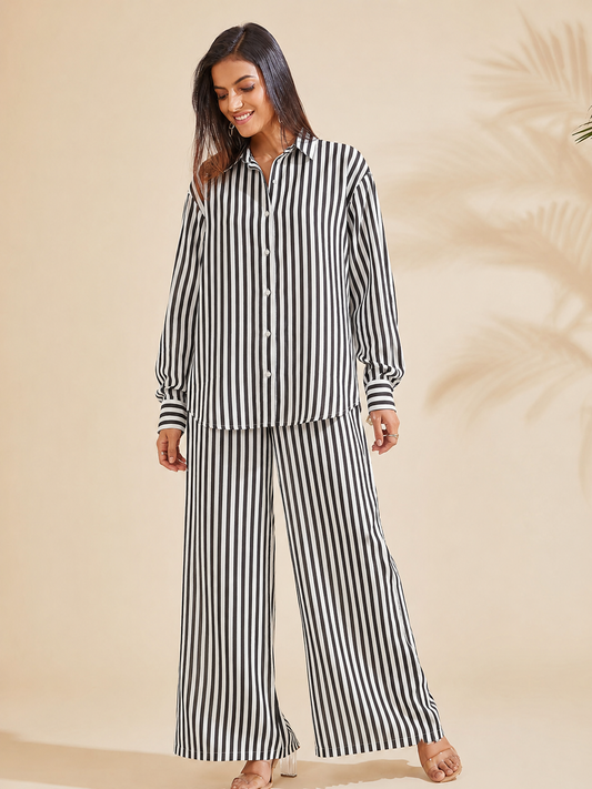 Monochrome Stripe Coord Set