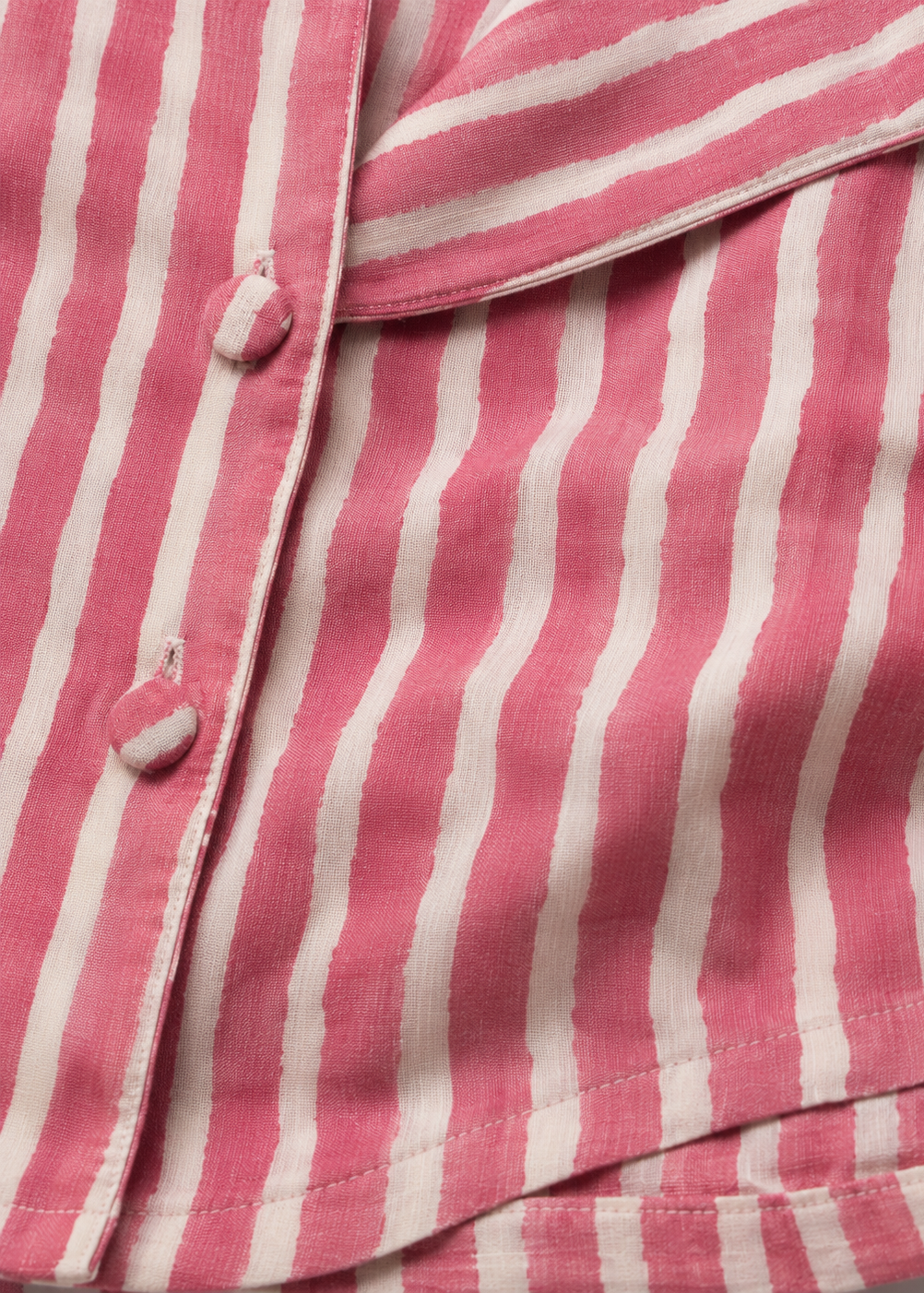 Raspberry Rose Pink Stripe Coord Set