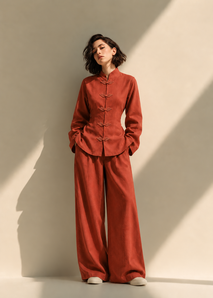 Aruna Anvaya Cotton Flex Wide-Leg Co-ord Set