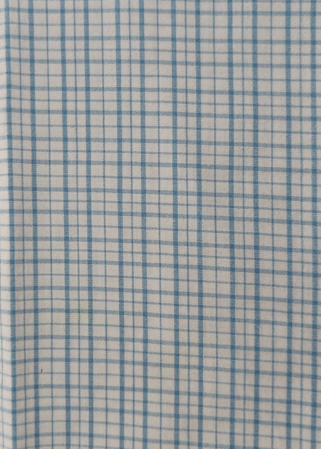Powder Blue Gingham Peplum Co-ord Set