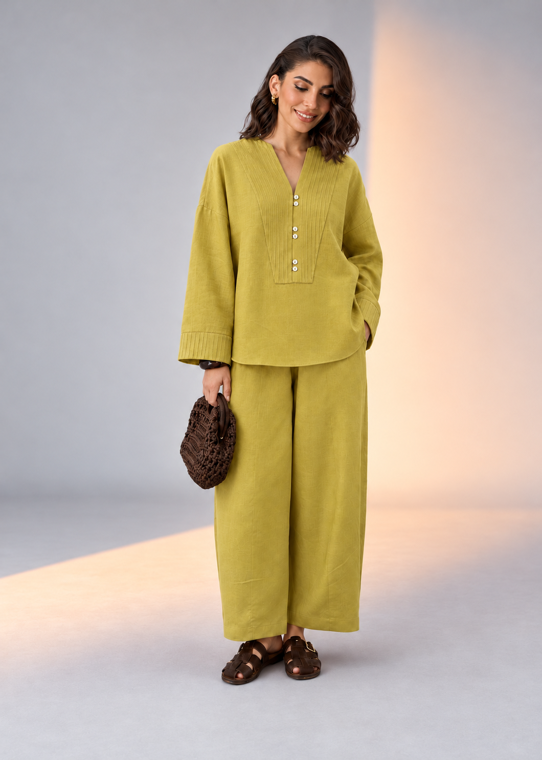 Deep Nimoda Laya Cotton Flex Barrel-Pant Co-ord Set