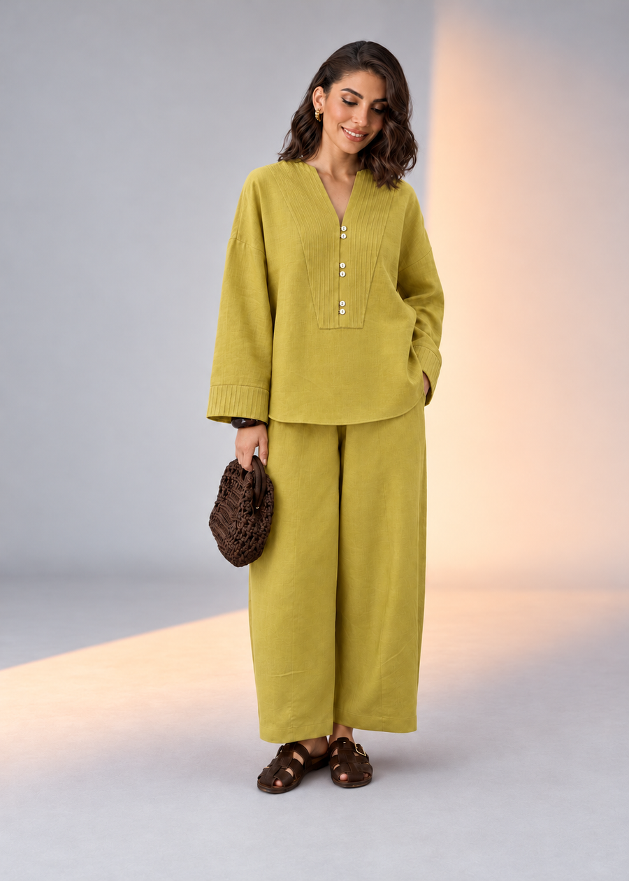Deep Nimoda Laya Cotton Flex Barrel-Pant Co-ord Set