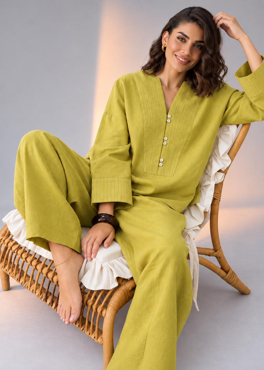 Deep Nimoda Laya Cotton Flex Barrel-Pant Co-ord Set