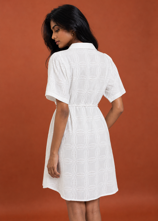 White Riviera Shirt Dress