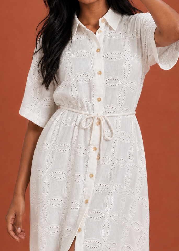 White Riviera Shirt Dress